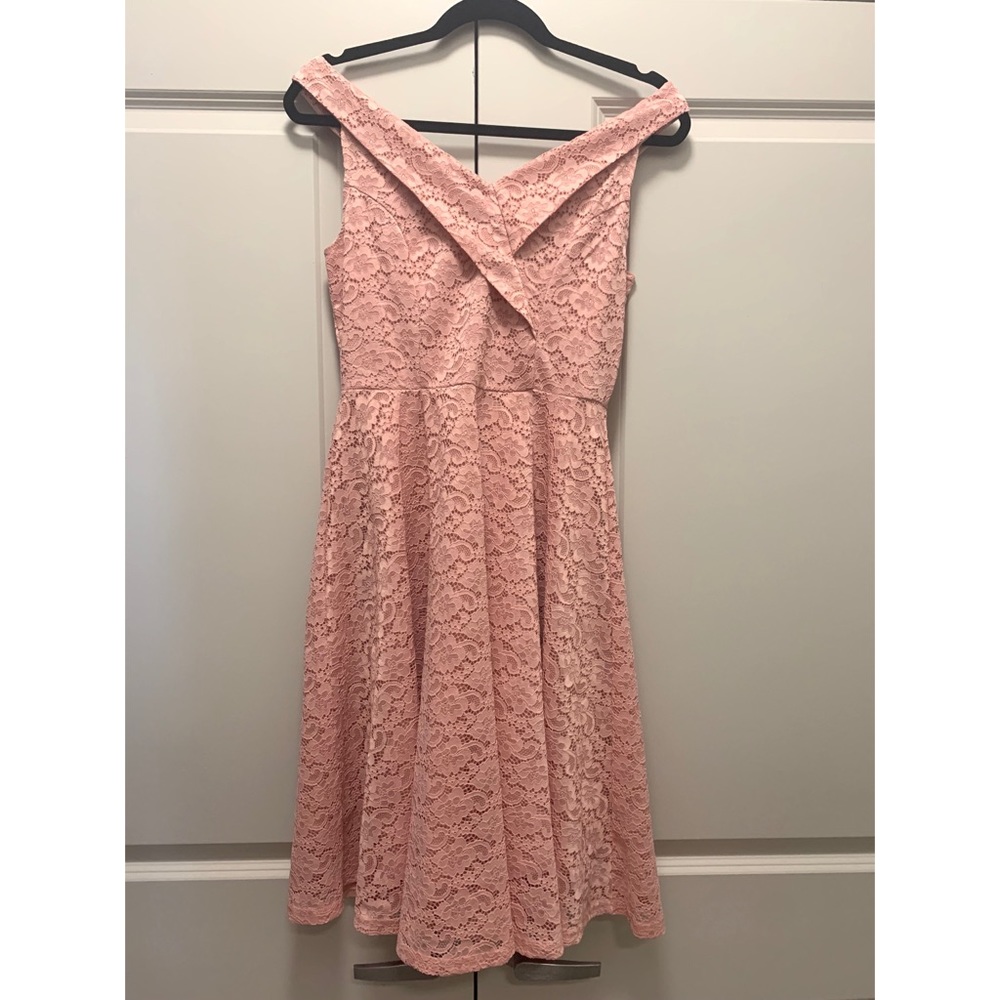 Blush Pink Lace Dress